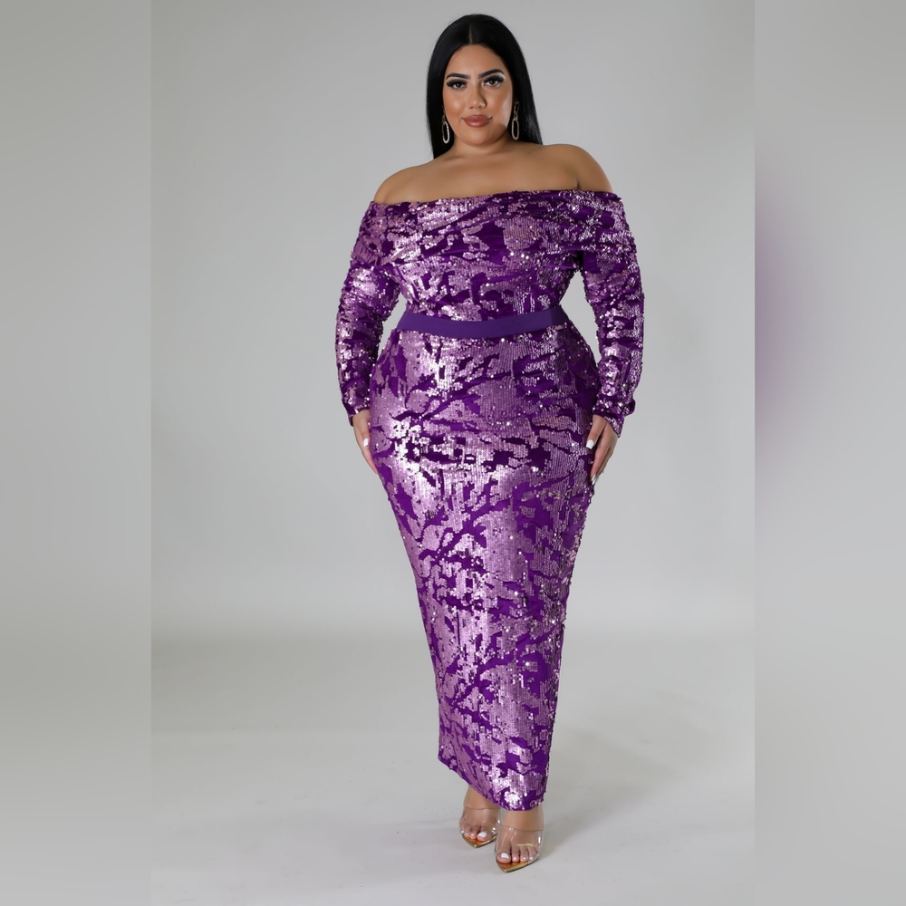 Purple Skirt Set